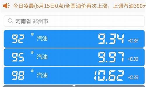 河南郑州的油价是多少-河南郑州的油价