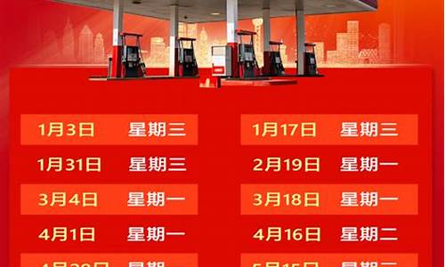 油价调整时间及价格趋势-油价调整时间表日历订阅
