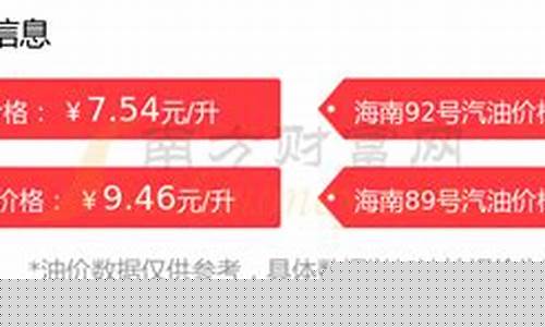 海南今天的汽油油价-海南今日油价格