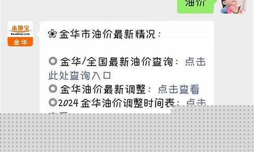 金华今日油价格-金华油价查询